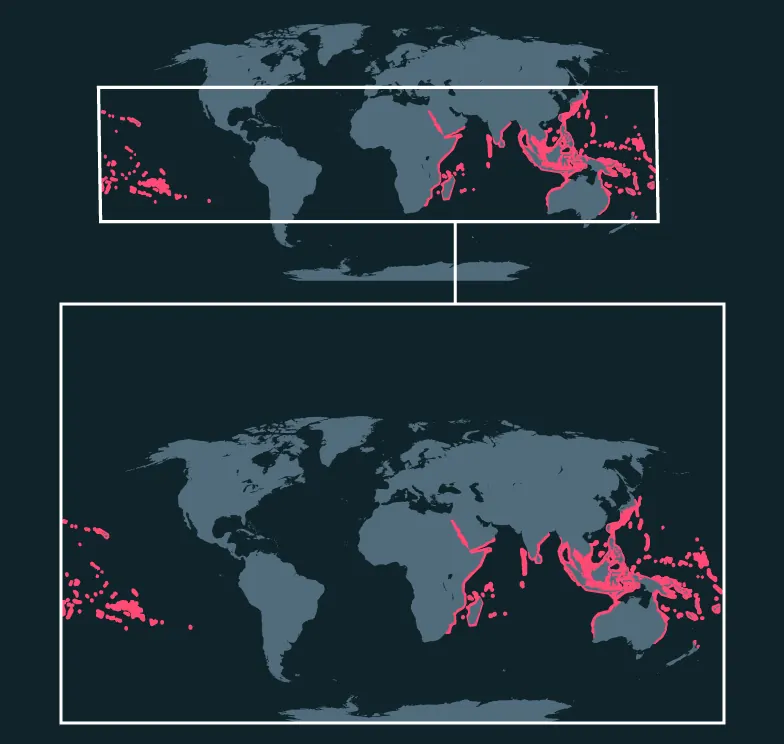 Bluespine Unicornfish distribution map