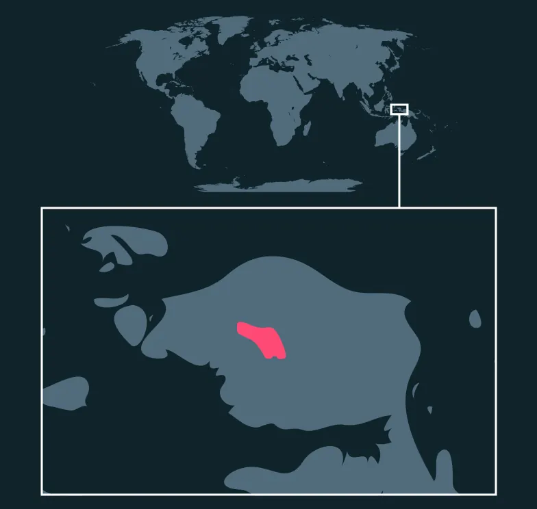 Boeseman's Rainbowfish distribution map