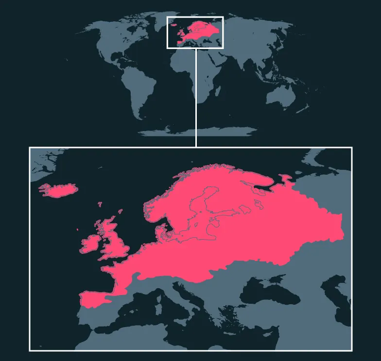Brown Trout distribution map