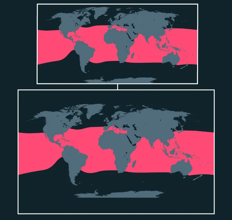Dolphinfish distribution map