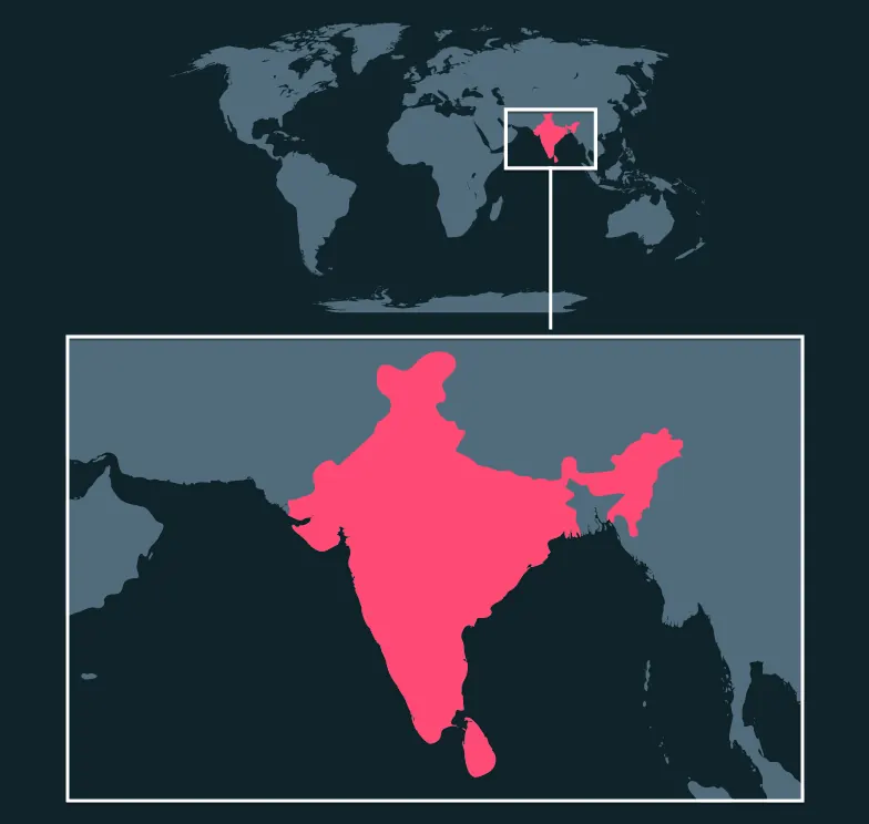 Giant Forest Scorpion distribution map