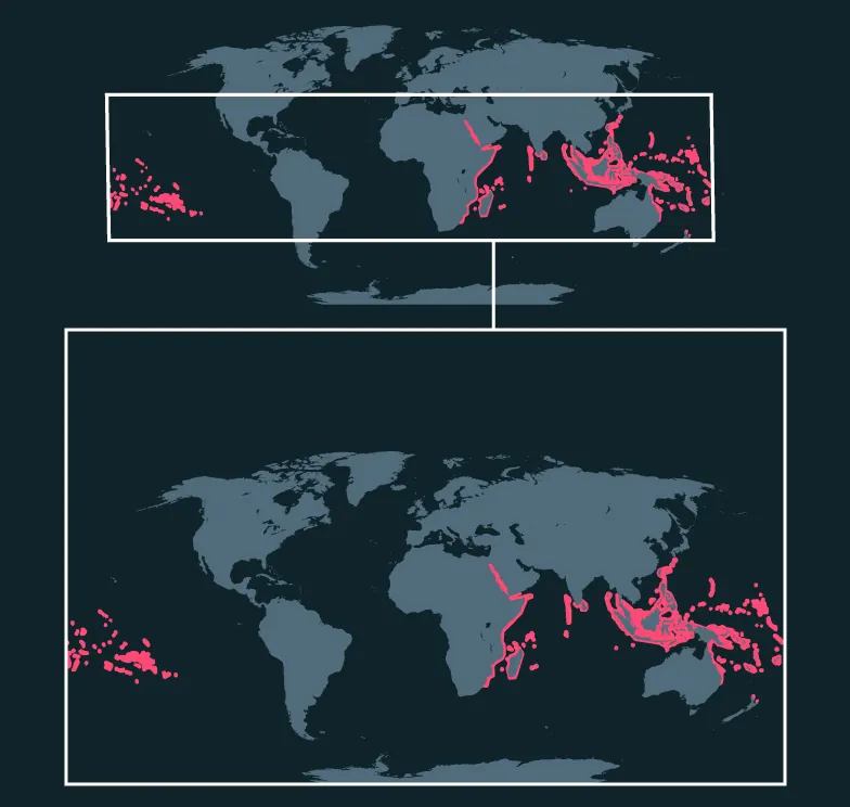 Humphead Wrasse distribution map