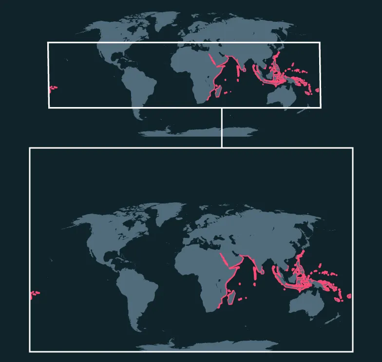 Indian Ocean Oriental Sweetlips distribution map