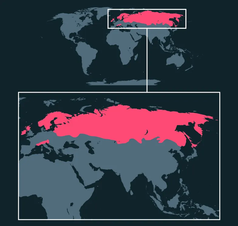 Mountain Hare distribution map