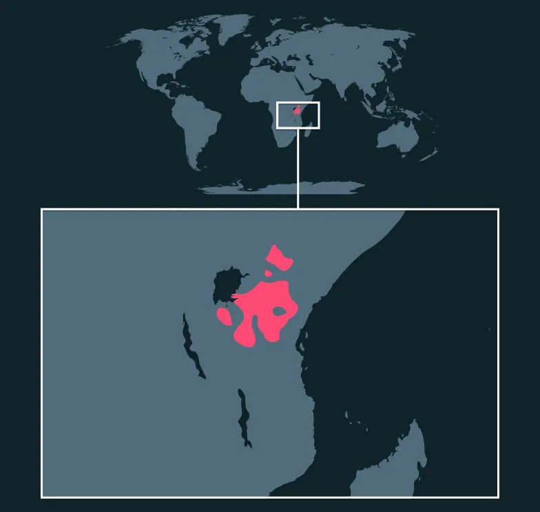 Thomson's Gazelle distribution map