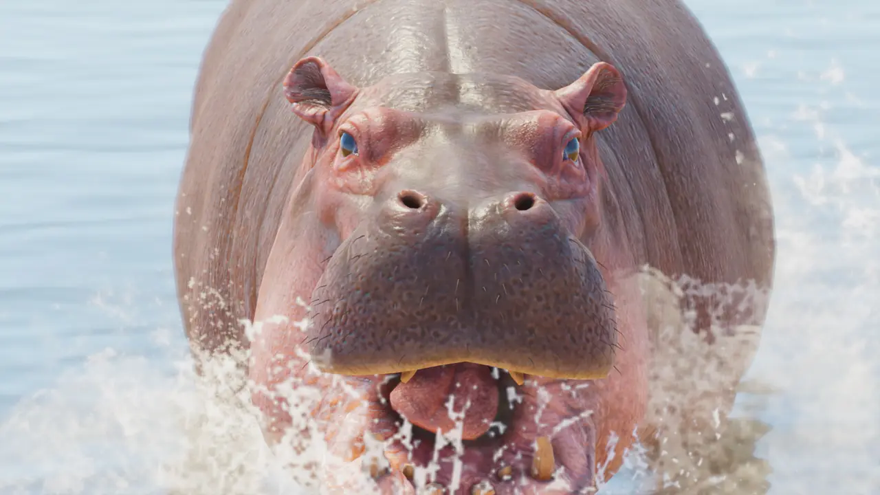 Common Hippopotamus in Planet Zoo 2