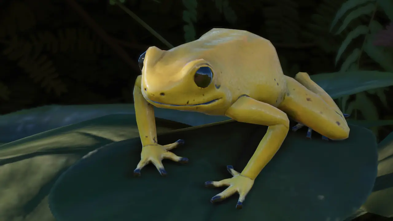 Golden Poison Frog in Planet Zoo 2