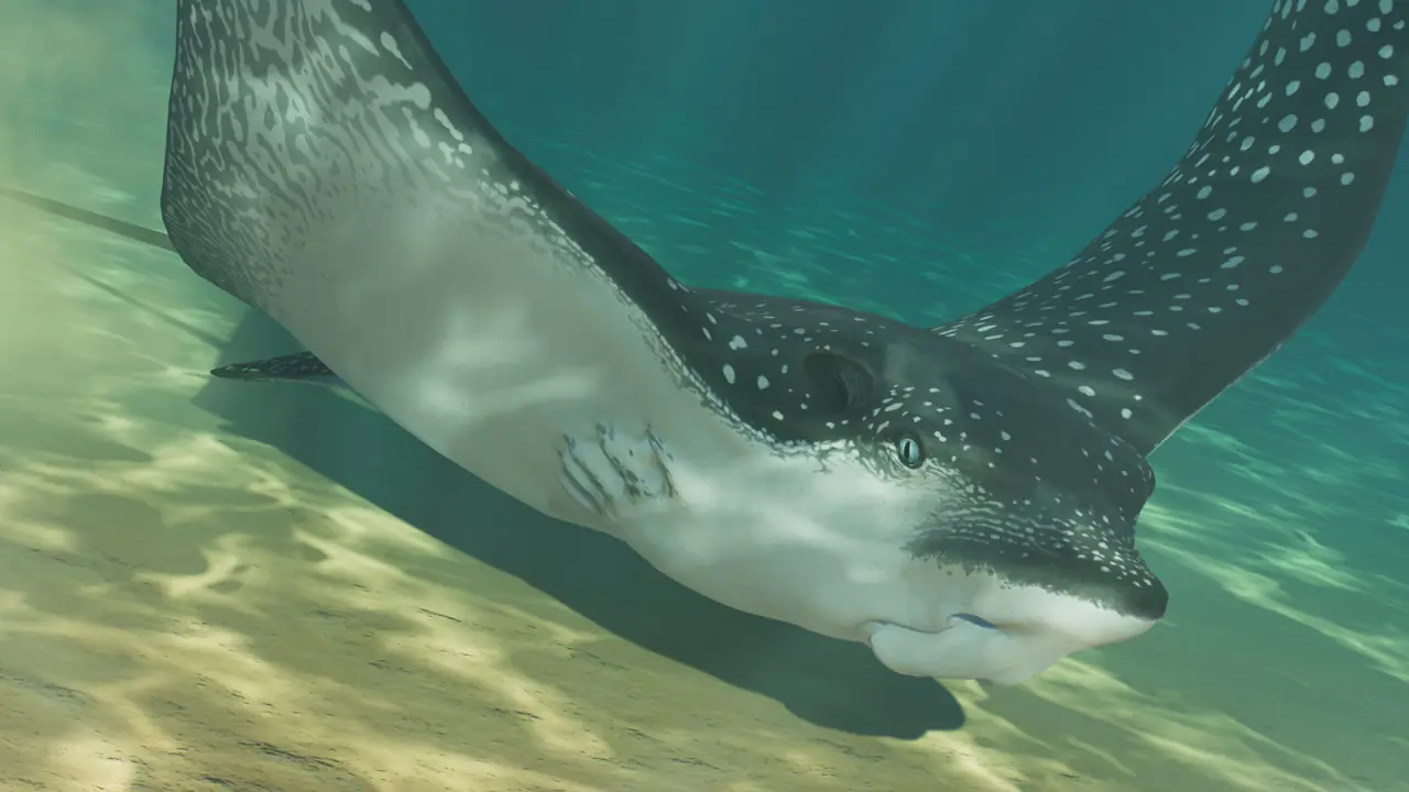 Ocellated Eagle Ray in Planet Zoo 2