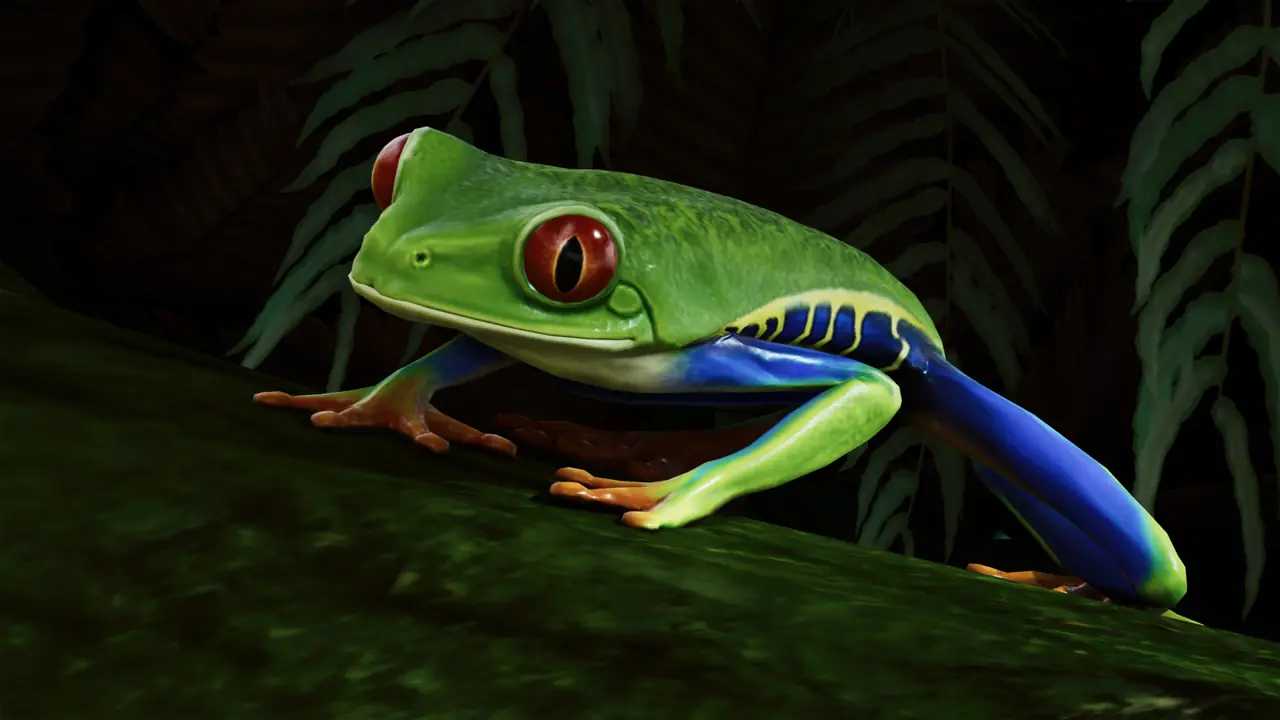 Red-Eyed Tree Frog in Planet Zoo 2