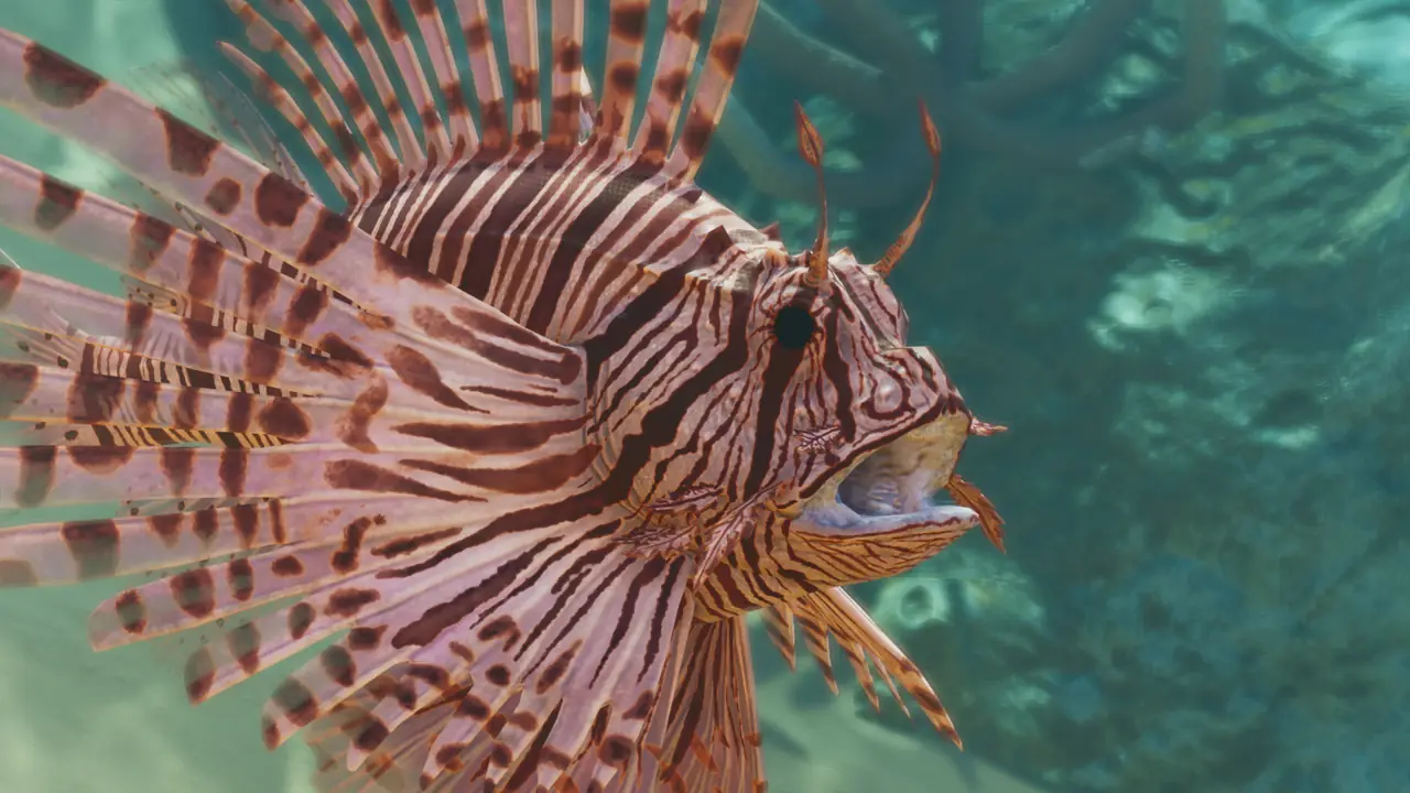 Red Lionfish in Planet Zoo 2