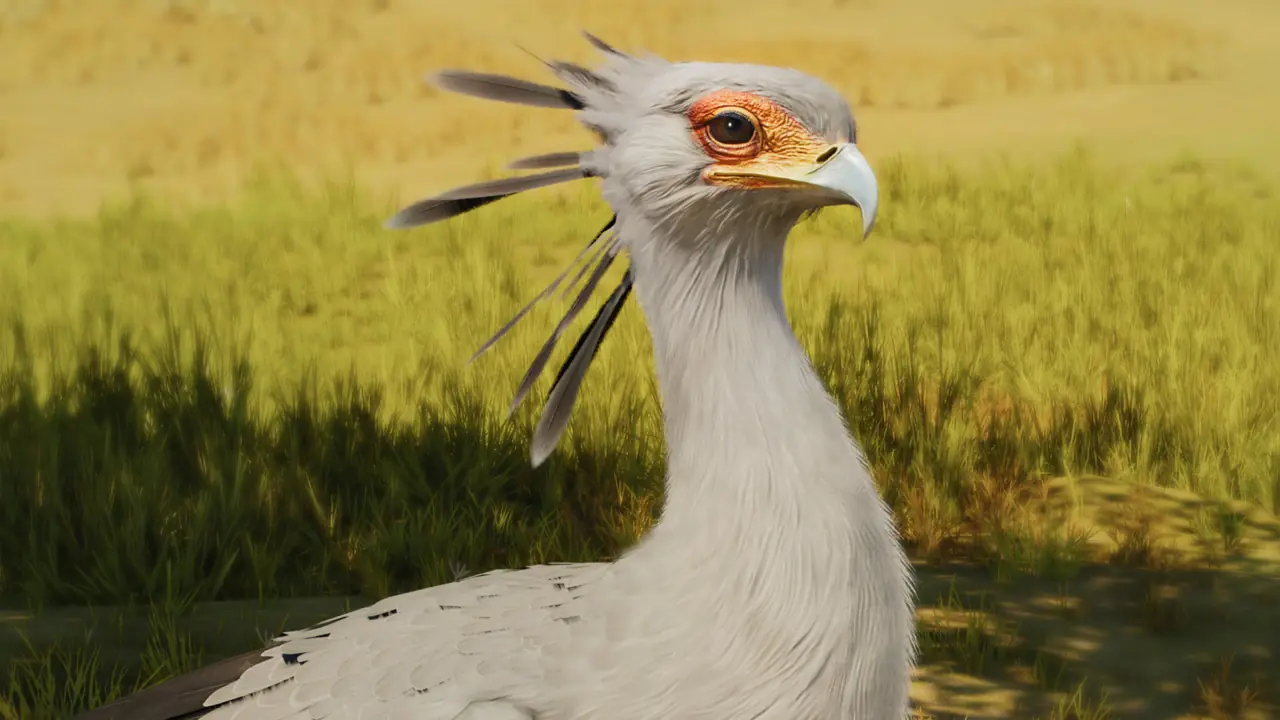 Secretarybird in Planet Zoo 2